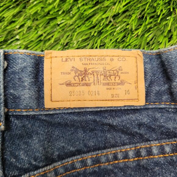 VINTAGE 1984 Levis 25035 Mom Jeans High Rise Tapered Womens 32x26 USA Cropped - Picture 7 of 10